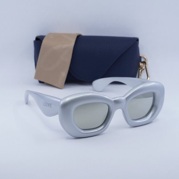 Final Price! Loewe LW40117I 20C Metallized/Silver Sunglasses
